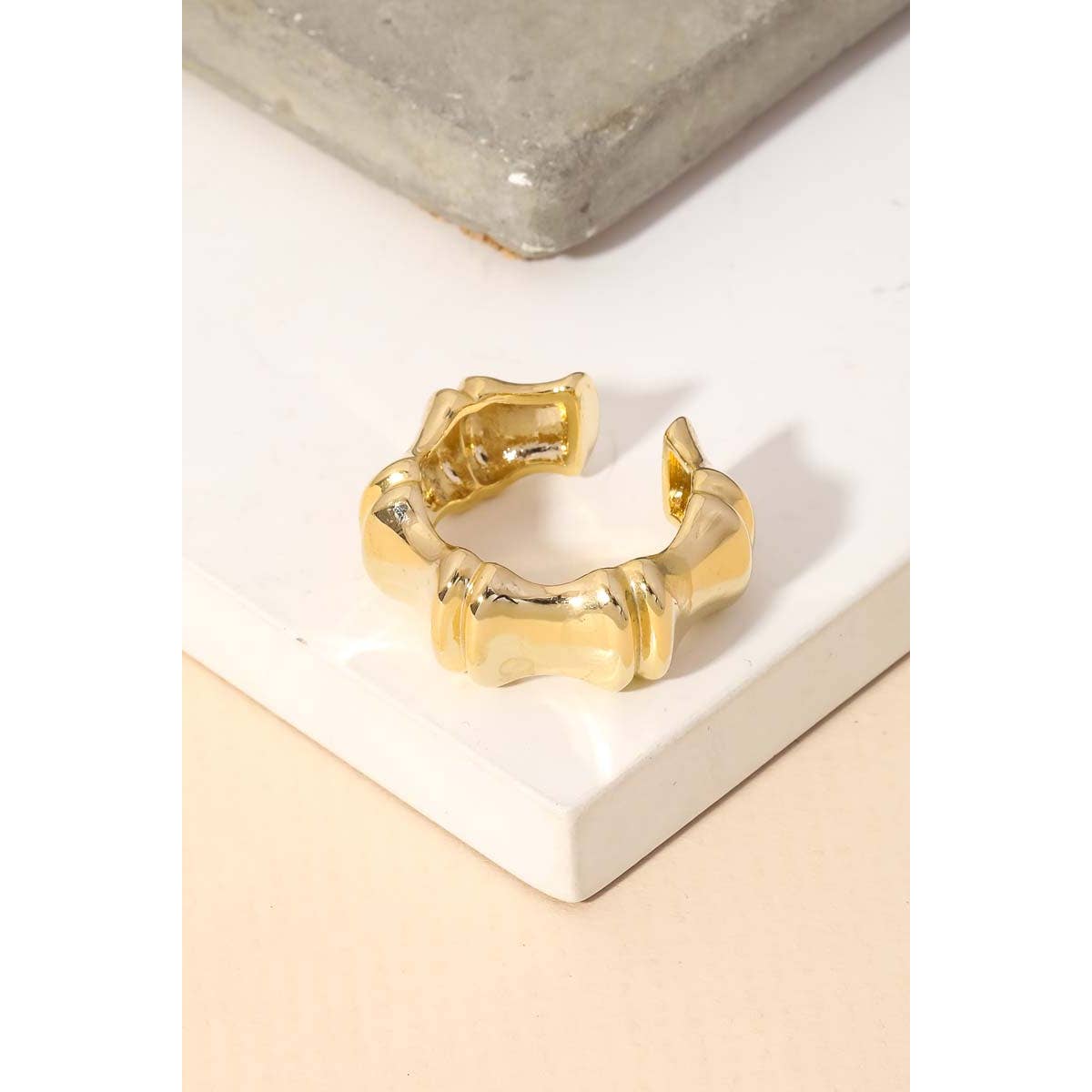 Bamboo Style Fashion Ring