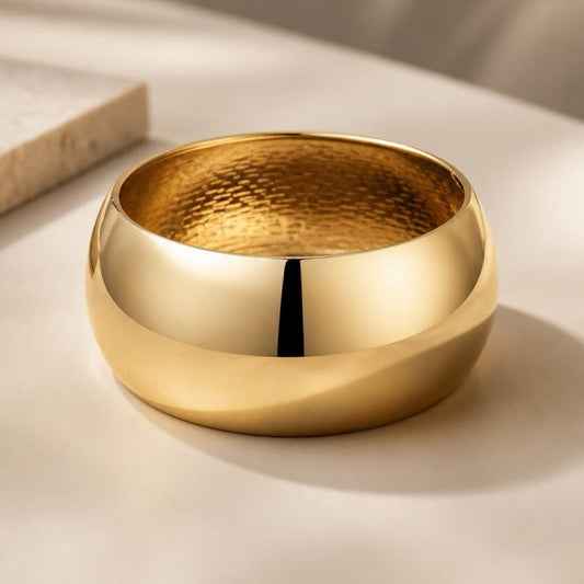 Bold Hinge Bracelet Gold