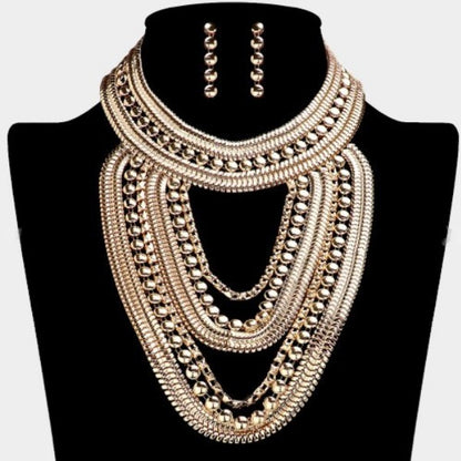 Abstract Collar Necklace