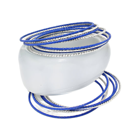 Bangle Bracelet Set - 16 Pieces