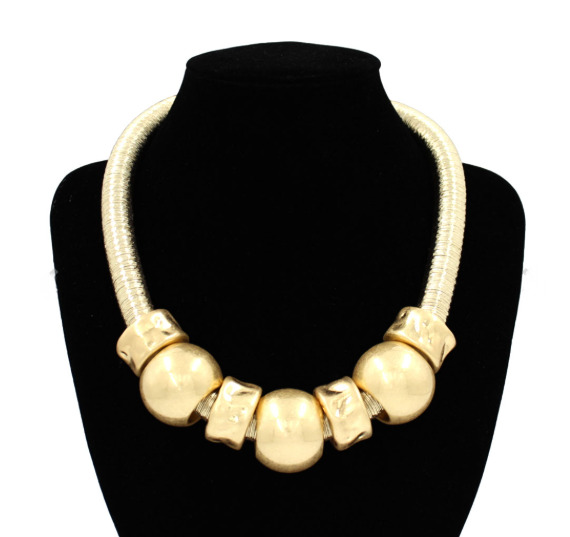 Bold Ball Statement Necklace