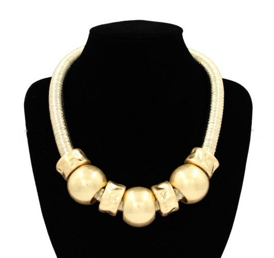 Bold Ball Statement Necklace