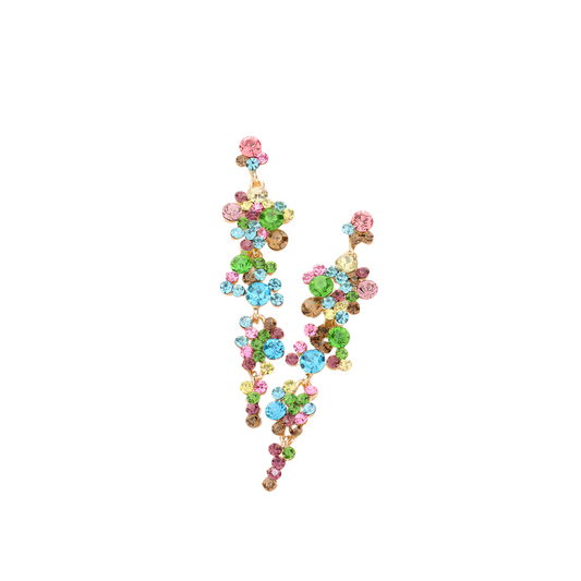 Multi Colored Bubble Stone Earrings