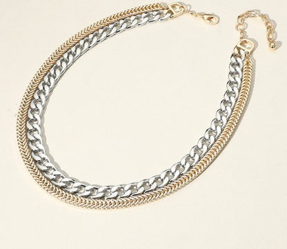 Chunky Double Chain Necklace
