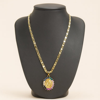 Everyday Faith Gold Necklace: 18-inch Figaro Chain, Tarnish-Free, Multiple Styles