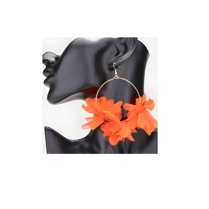 Floral Cluster Hoops