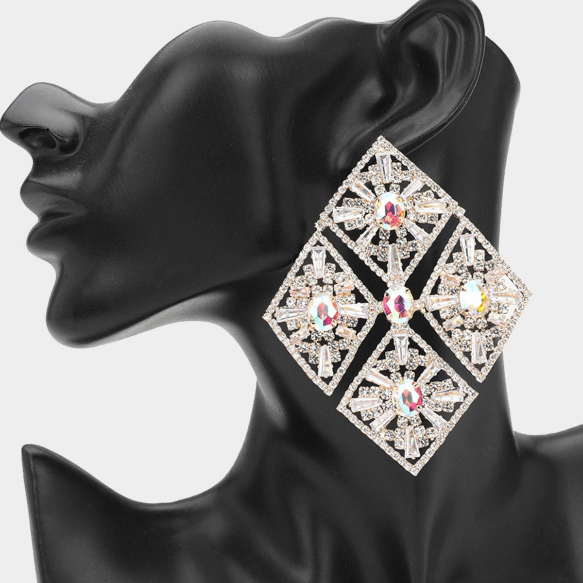 Statement Diamond Glamour Earrings