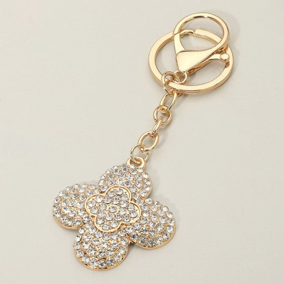 Clover Quatrefoil Keychain / Purse Charm
