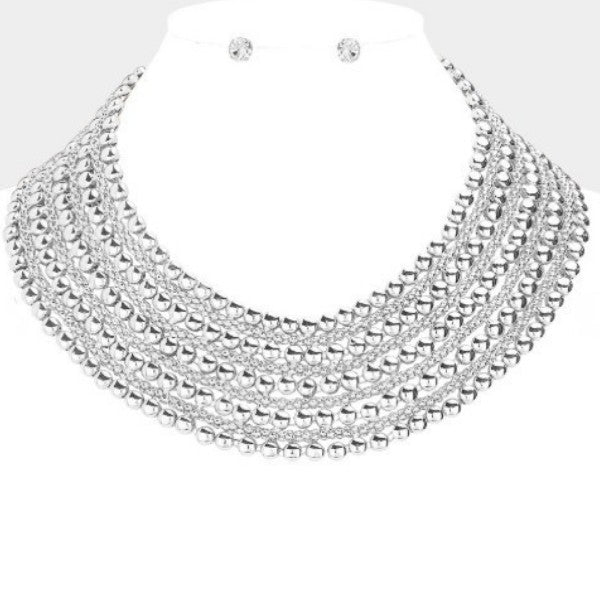 Metal Round Design Choker