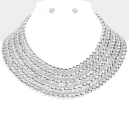 Metal Round Design Choker