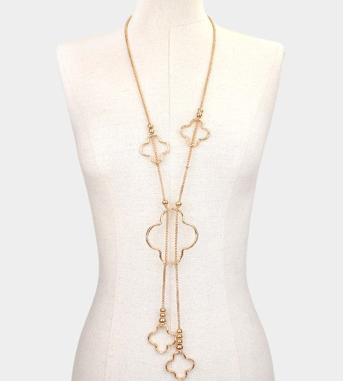 Quarterfoil Long Necklace