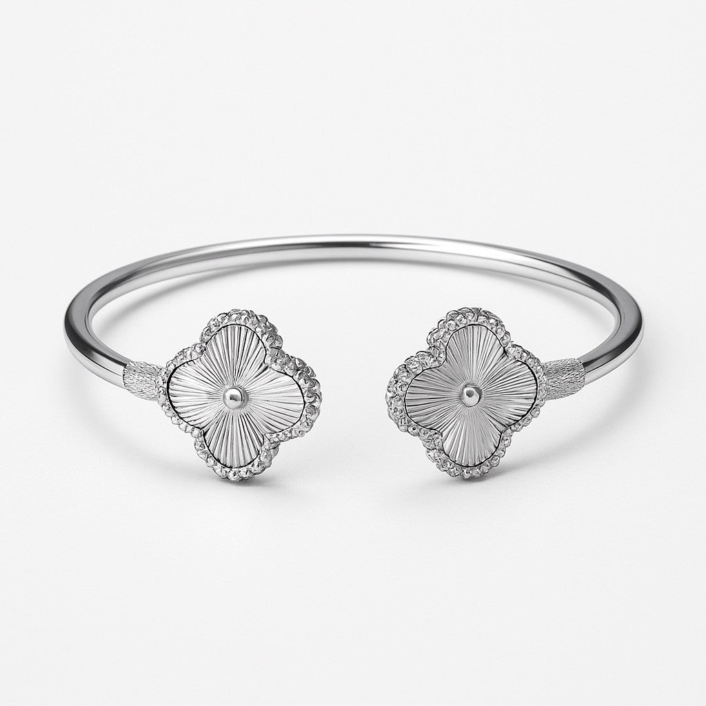 Clover Quatrefoil Bangle