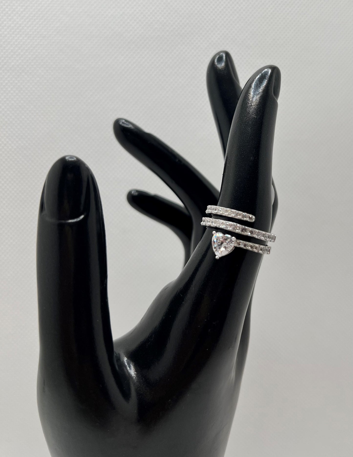 Sterling Silver Wrap Heart Ring