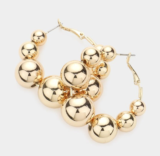 Graduated Ball Hoops - Gold