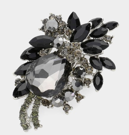 Teardrop Flower Brooch