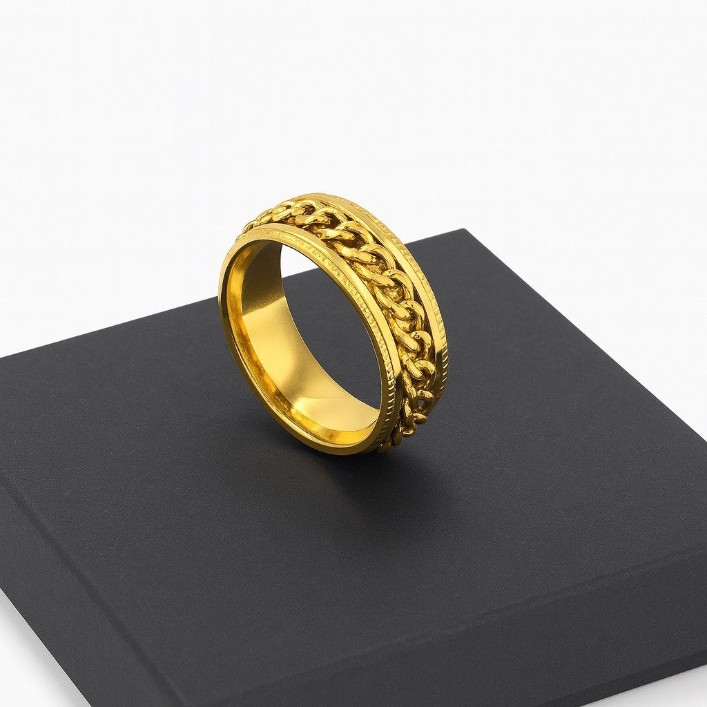 Fidget - Anxiety Relief Ring, Brass Hypoallergenic