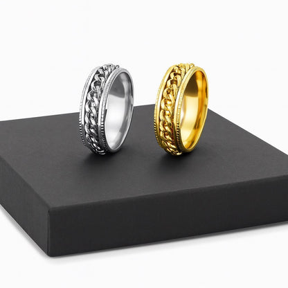 Fidget - Anxiety Relief Ring, Brass Hypoallergenic