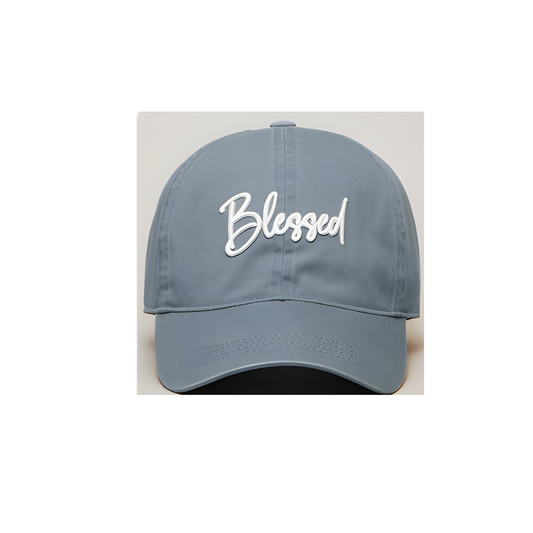 "Blessed" Embroidery Baseball Cap