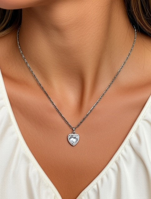 Everyday Silver Figaro Chain with Charm