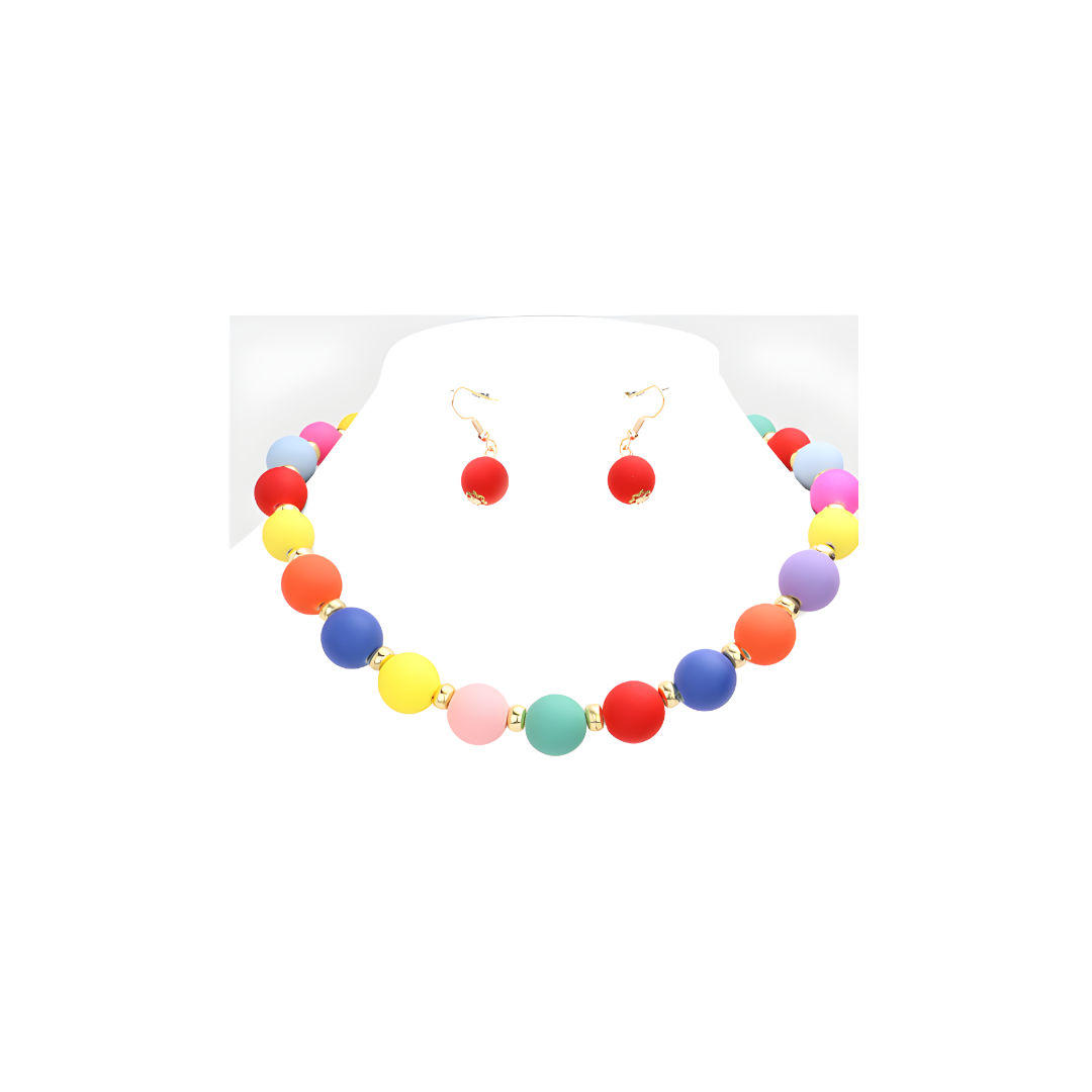 Color Bead Necklace