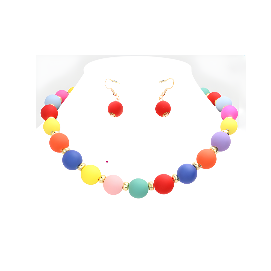 Color Bead Necklace