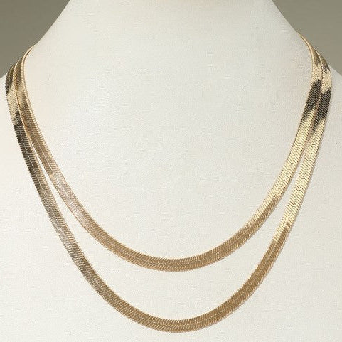 Double Herringbone Necklace