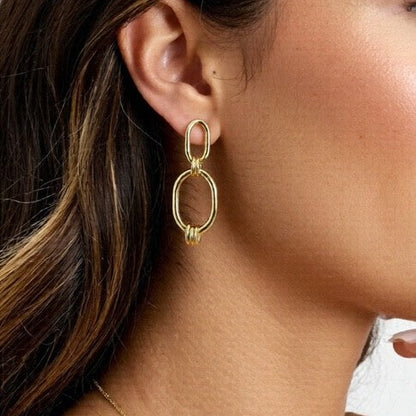 Double Oval Earrings