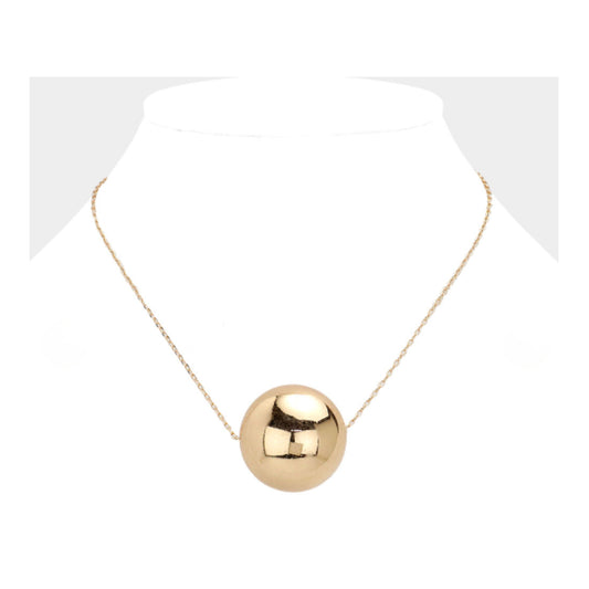 Gold Ball Necklace