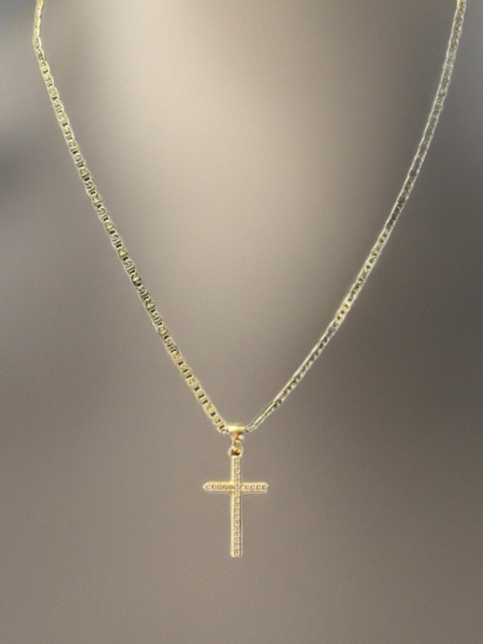 Gold Chain w/ Cross