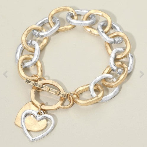 Heart Toggle Bracelet