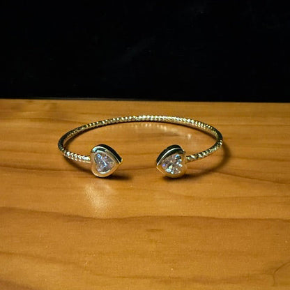Stone Heart Bangle