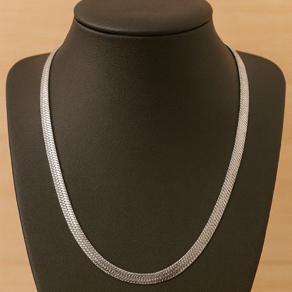 Herringbone Chain, Stainless Steel, Tarnish Resistant