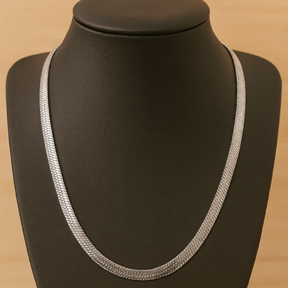 Herringbone Chain, Stainless Steel, Tarnish Resistant