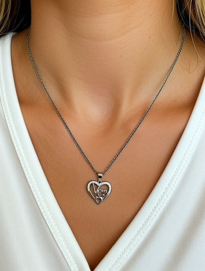 Everyday Silver Figaro Chain with Charm