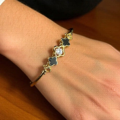 Quatrefoil Cuff Bangle