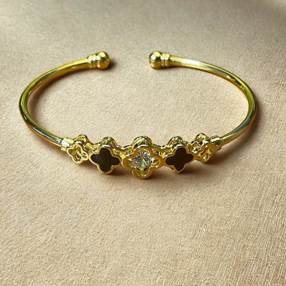 Quatrefoil Cuff Bangle