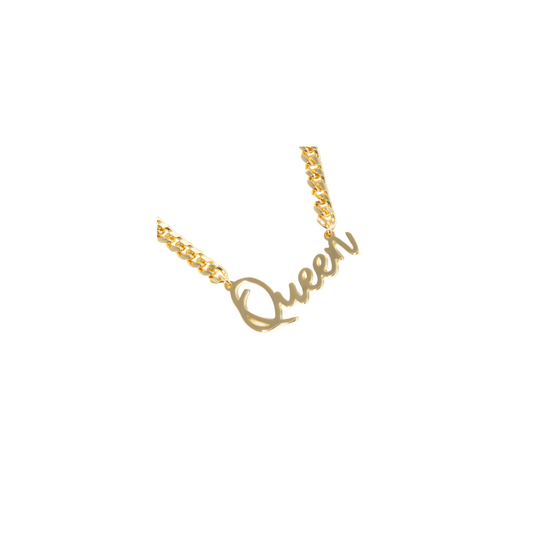 Queen Chain Link Necklace