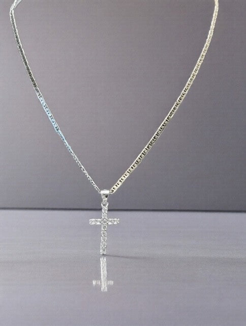Silver Chain w/Cross