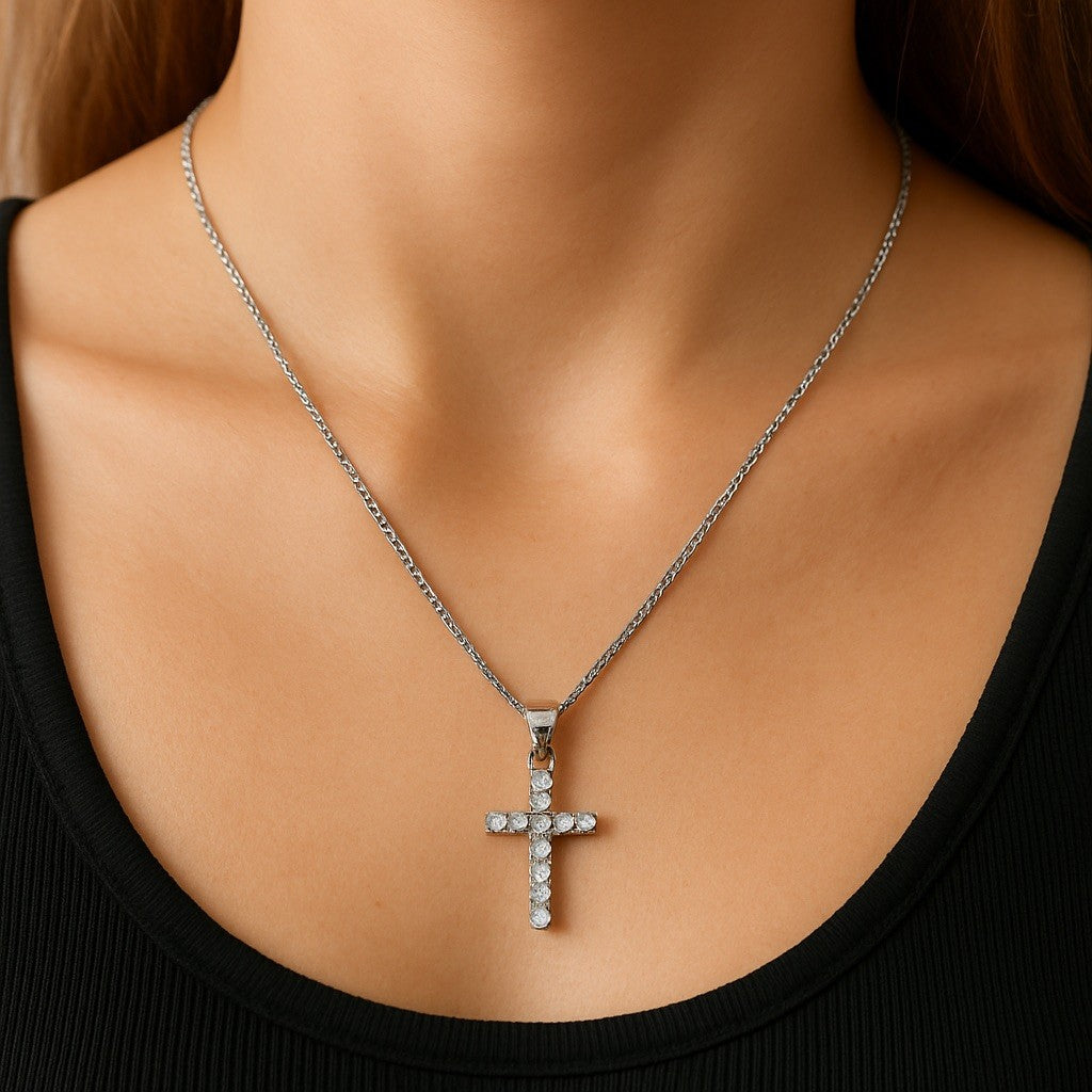 Everyday Silver Figaro Chain with Charm