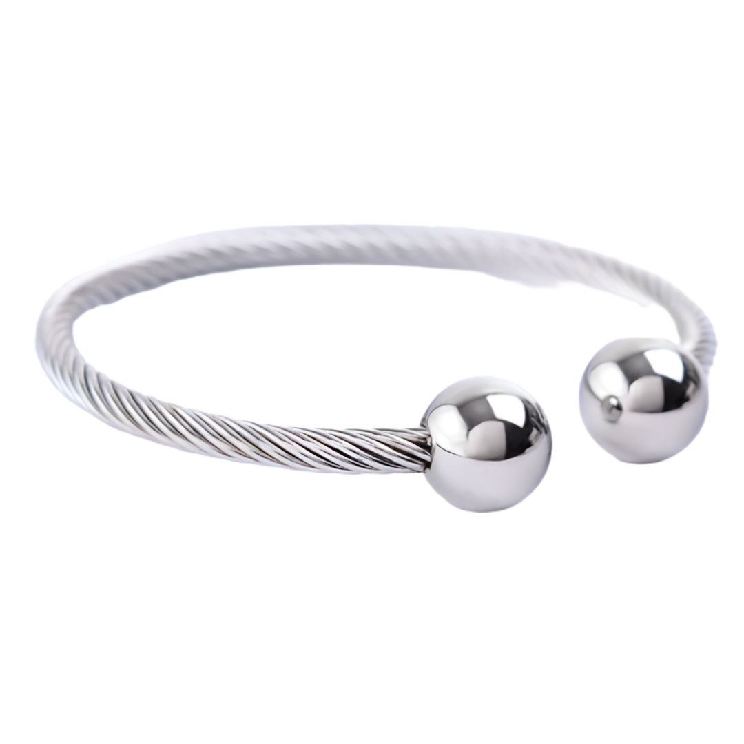 Open Bangle - Silver