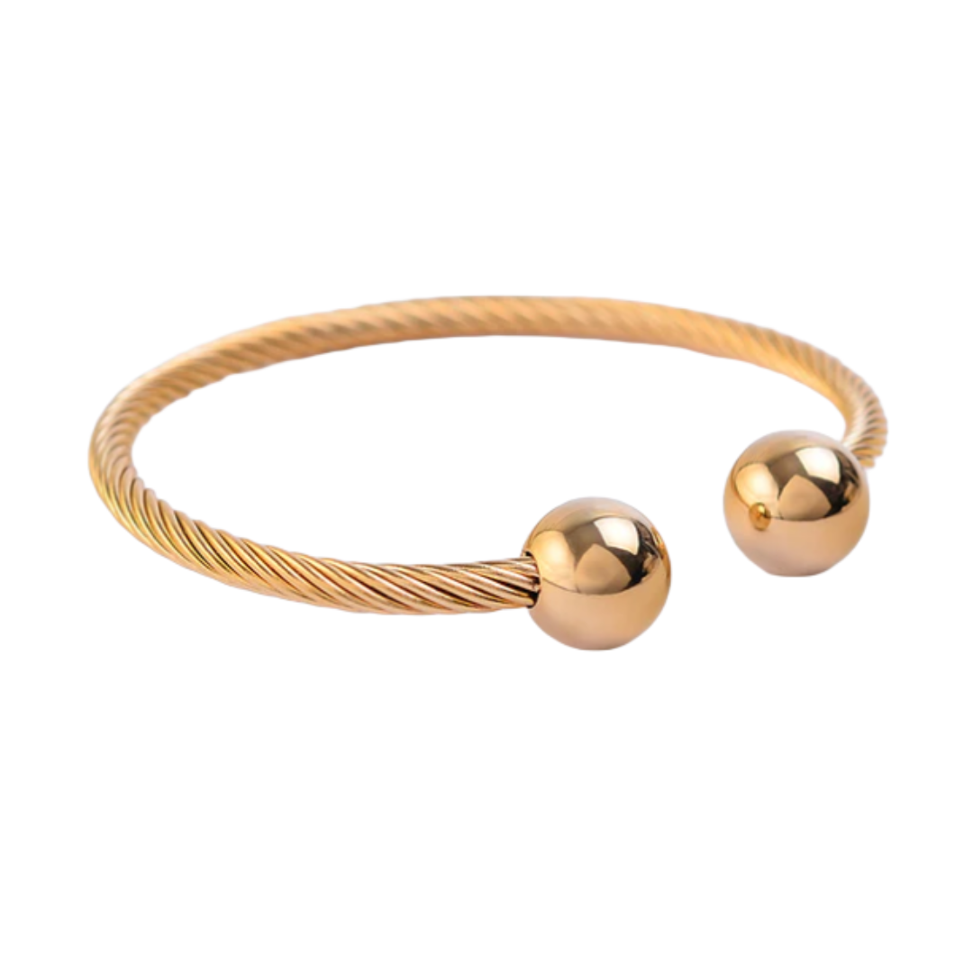 Open Bangle - Gold