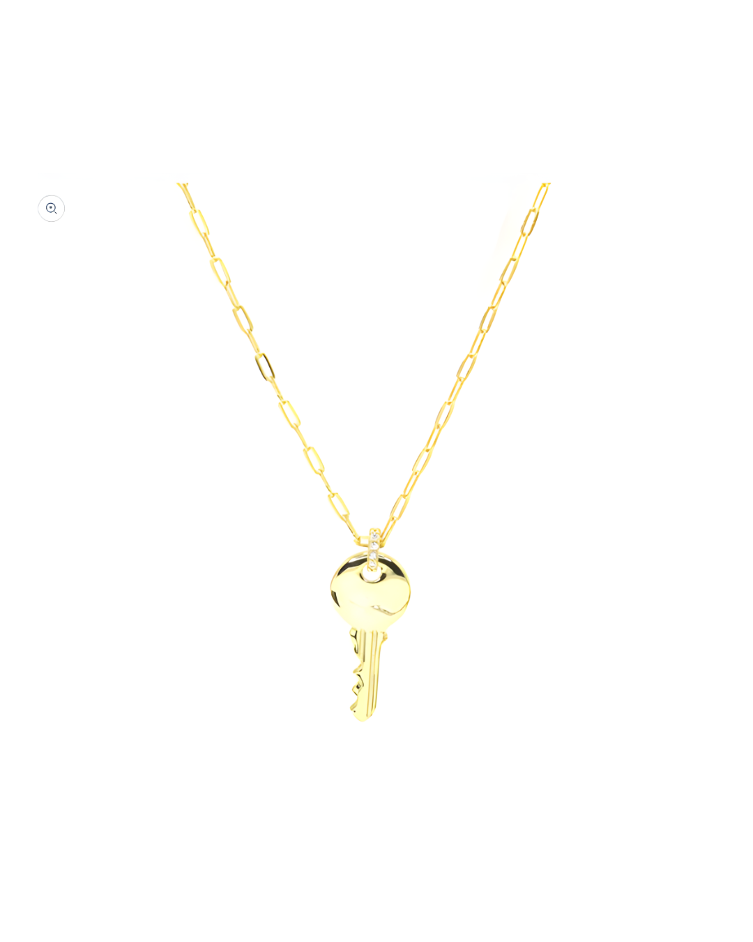 Sterling Silver Key Pendant Necklace
