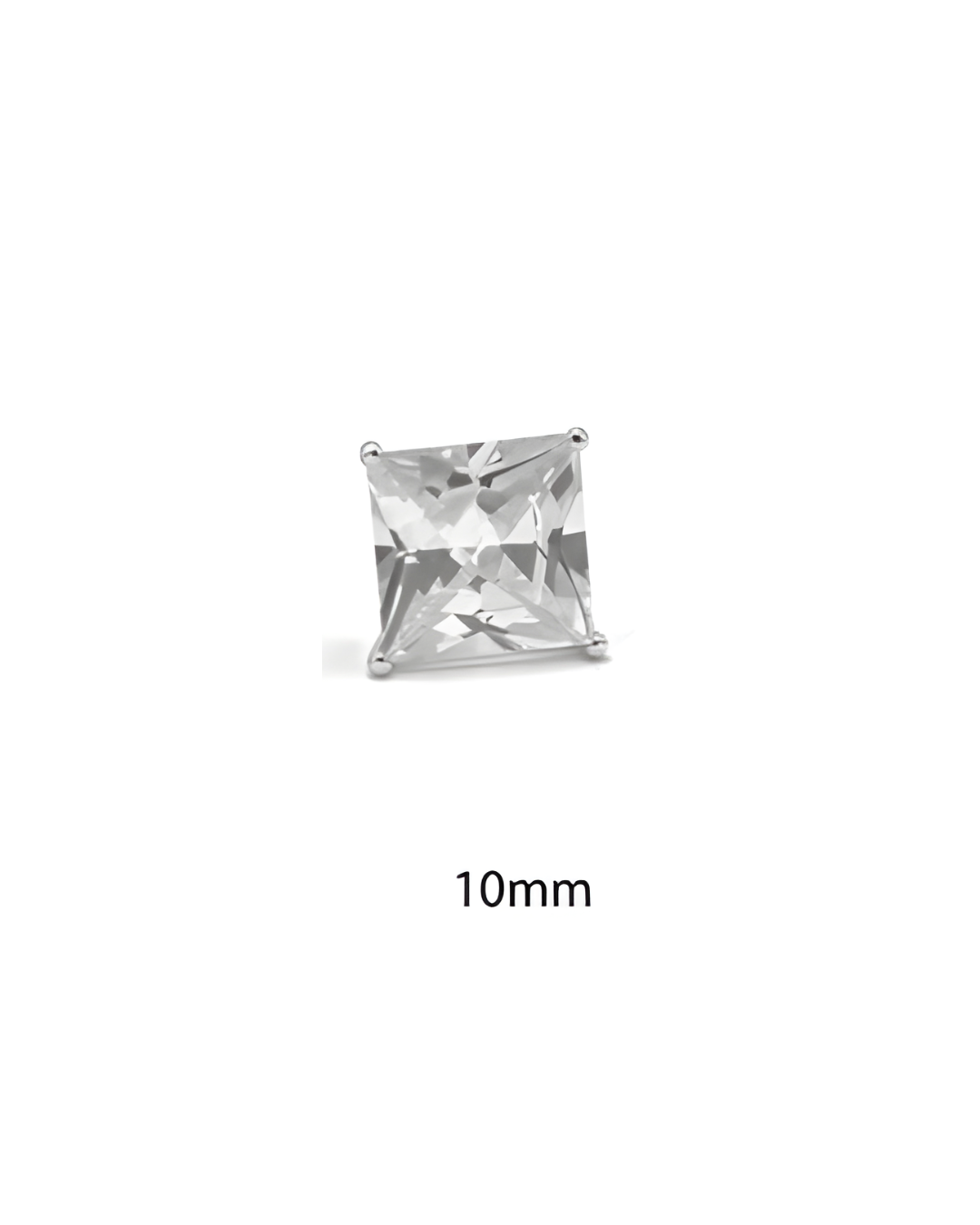 Sterling Silver Stud Earrings - Square