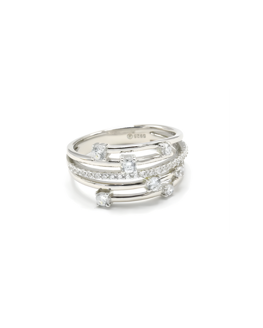 Sterling Silver Multi Band Ring