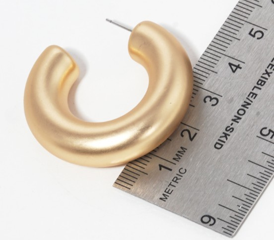 Thick Hoop Earrings