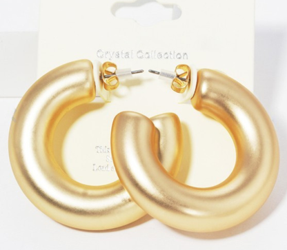 Thick Hoop Earrings