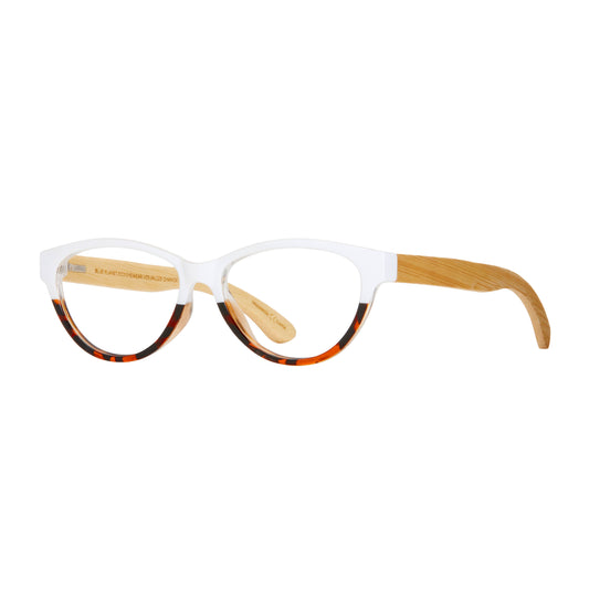 Lucia Reader - White To Amber Tortoise / Natural Bamboo