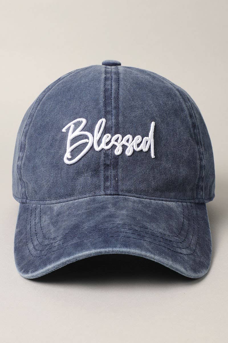 "Blessed" Embroidery Baseball Cap