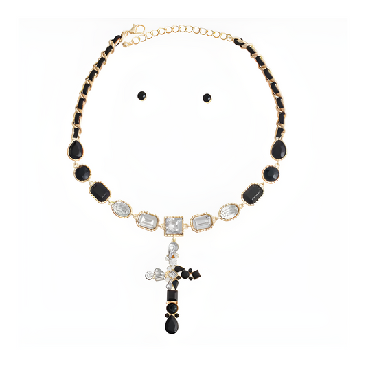 Black Cross Necklace