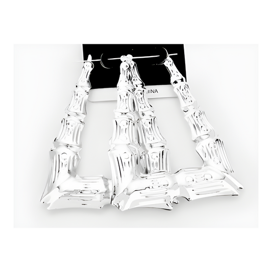 Classic Trapezoid Bamboo Earrings
